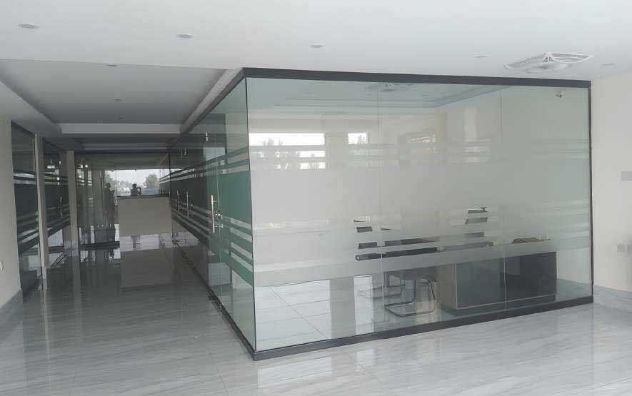 Reception and glass-partition offices
